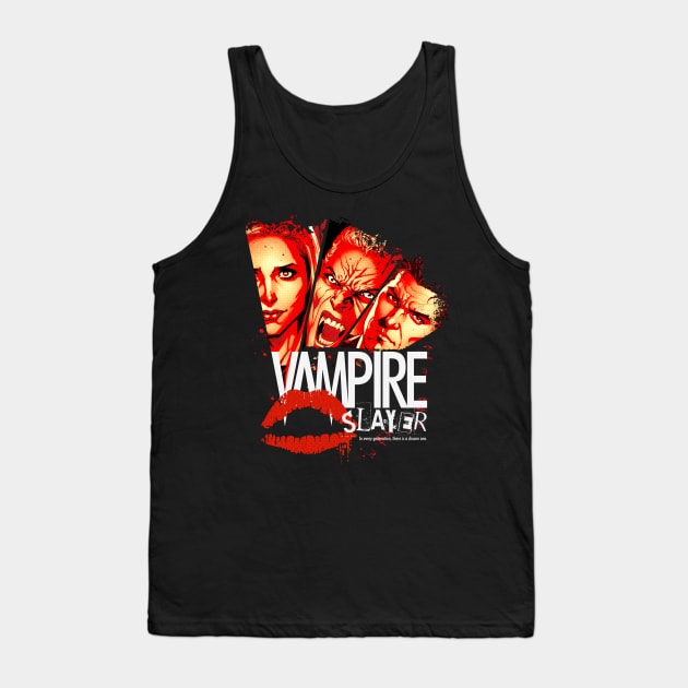 Vampire Slayer Tank Top by MitchLudwig